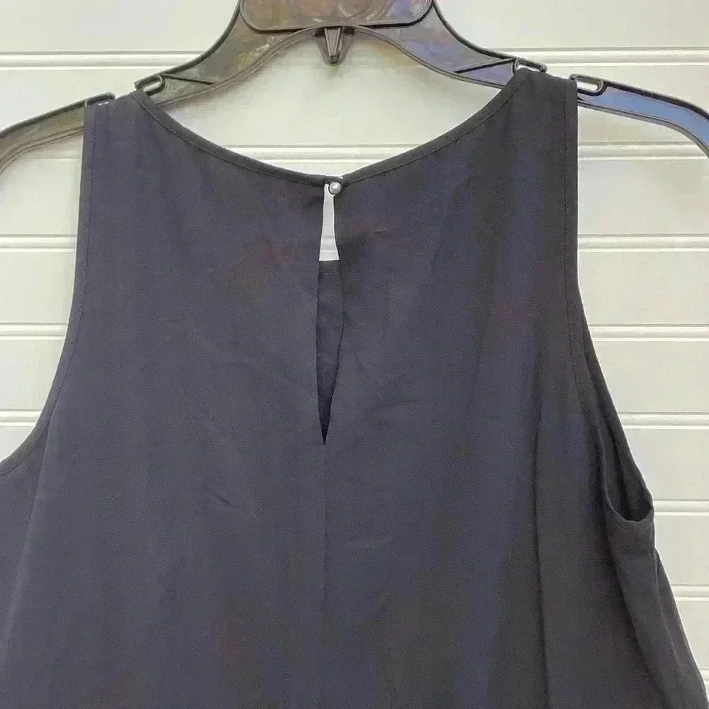 Banana Republic Black White Color Block Combo Style Shift Dress 6